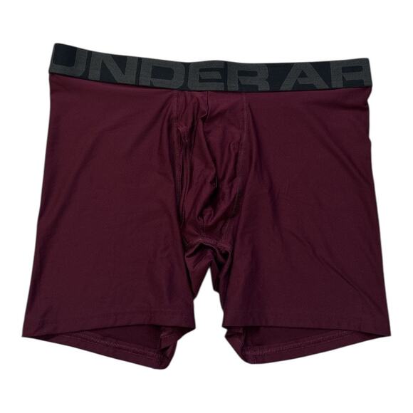 Under Armour Men's UA The Tech 6-inch Boxerjock Maroon Size Large Boxer Brief - Picture 3 of 7